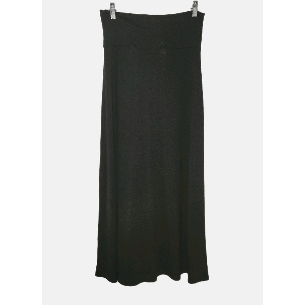 Loveappella Black Maxi Skirt Women's Sz Medium Boho Stretch Casual Normcore